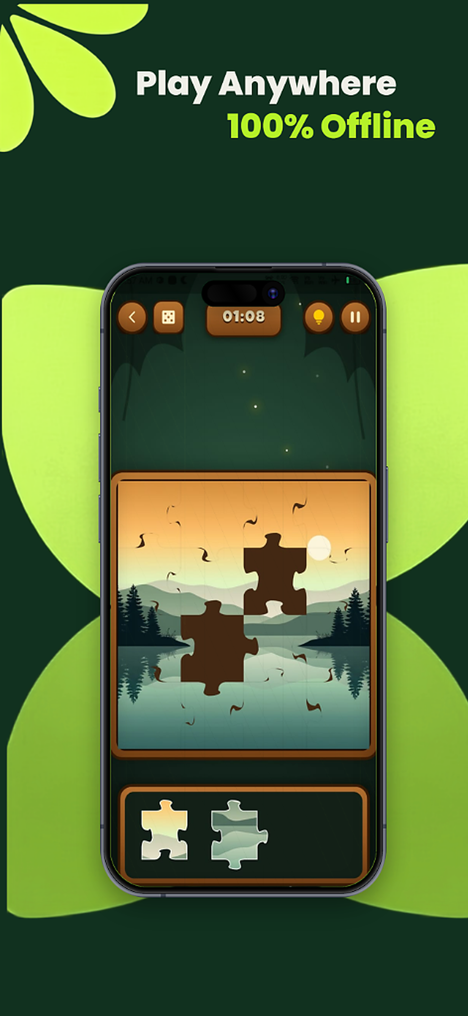 Jigswamp Offline Gameplay Mobile Screenshot