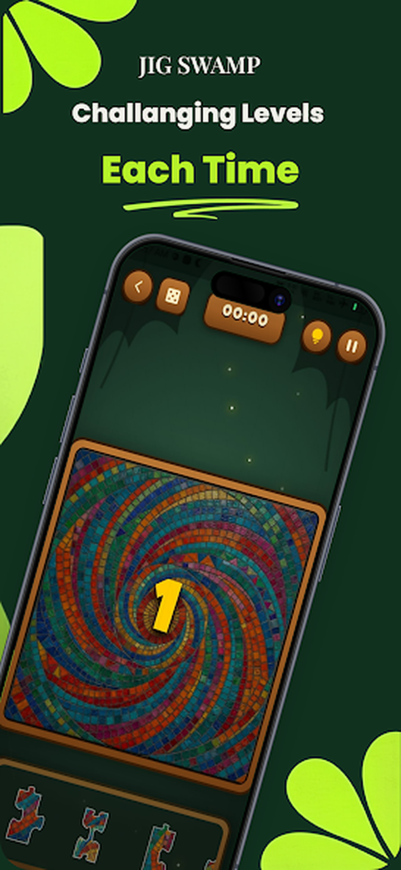 Jigswamp Challenging Levels Mobile Screenshot
